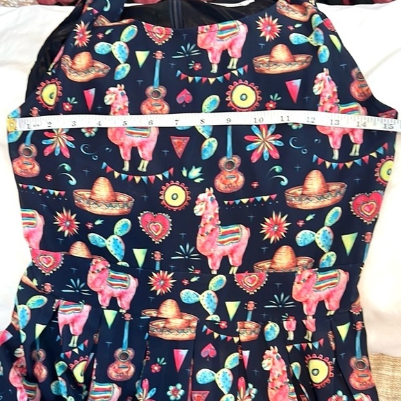 VTG,LA Soul,Dresses Fiesta Llama
Print Dress,Tie-Back,POCKETS,Lined, EUC,Size S - Picture 11 of 14